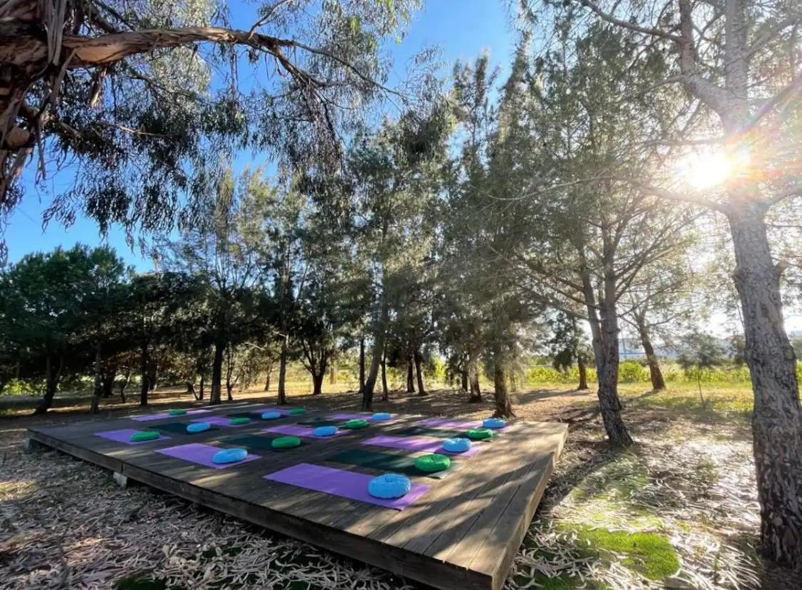 Glamping On Organic Yoga Farm With Natural Swimming Pool Near Beach Moncarapacho Exterior photo