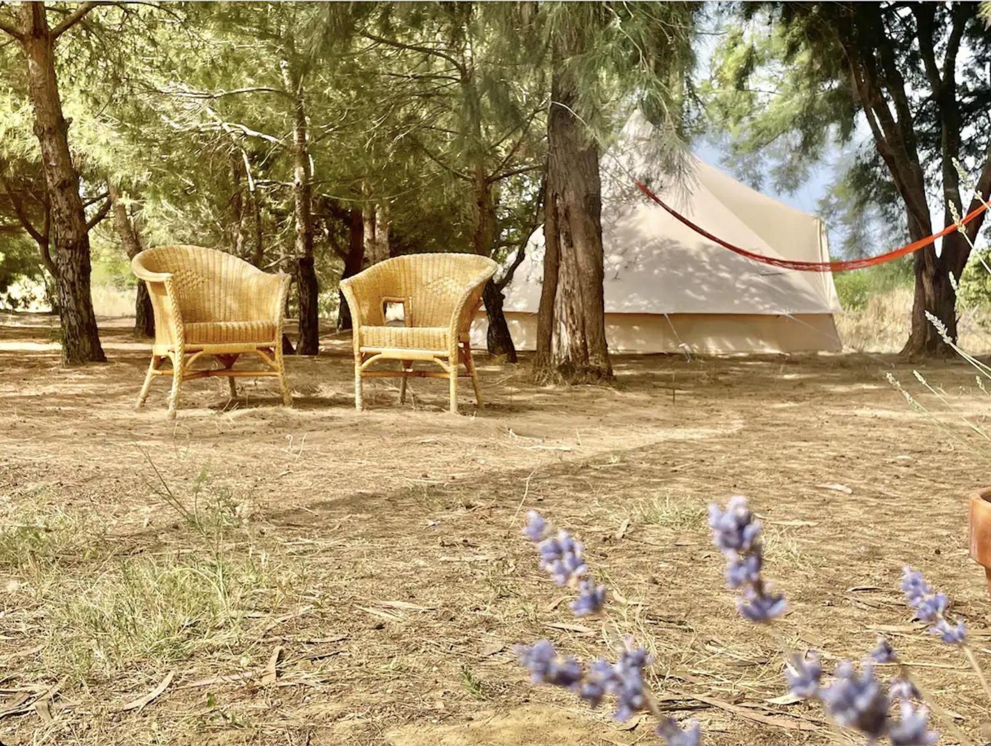 Glamping On Organic Yoga Farm With Natural Swimming Pool Near Beach Moncarapacho Exterior photo