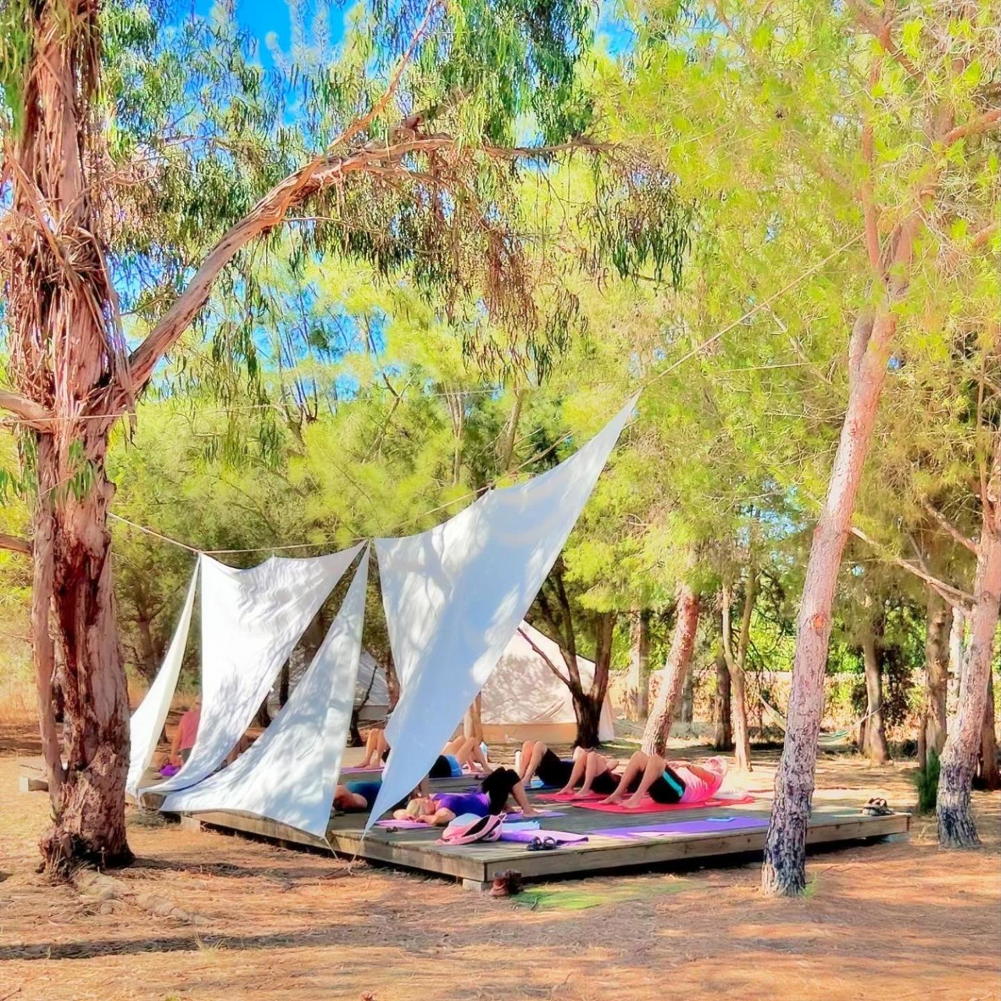 Glamping On Organic Yoga Farm With Natural Swimming Pool Near Beach Moncarapacho Exterior photo